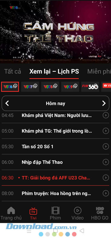 Xem SEA Game 31 trên TV360