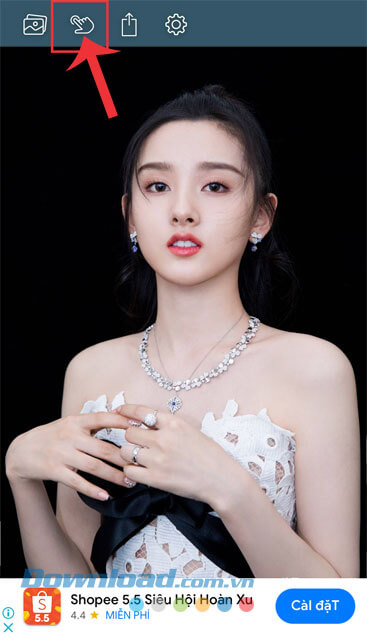 Chạm vào biểu tượng bàn tay