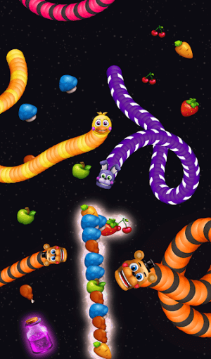 Nuôi rắn của bạn trong game Slither Zone io Worm Arena 
