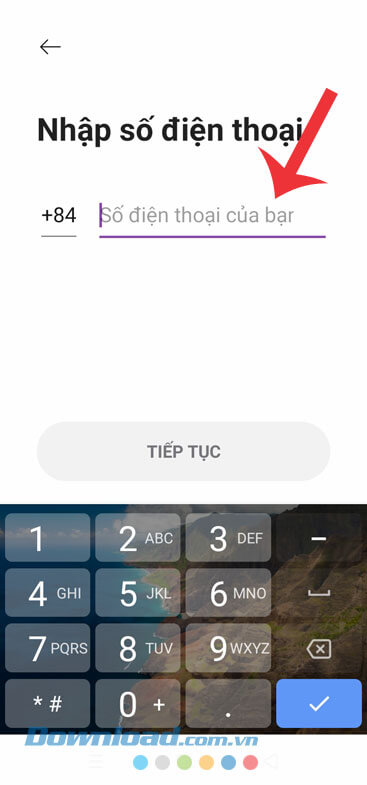 Nhập số điện thoại