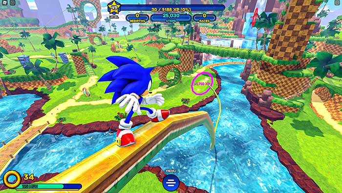 Game Sonic Speed ​​Simulator trên Roblox