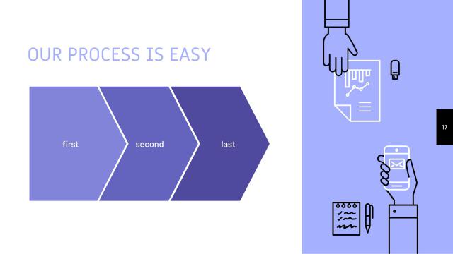 Blue Teamwork Presentation Template slide 17