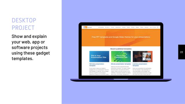 Blue Teamwork Presentation Template slide 22