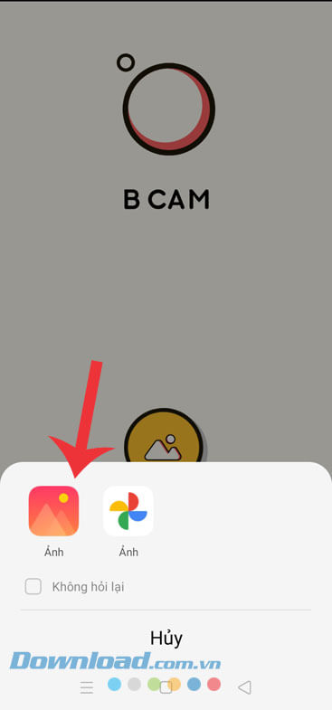 Chọn lấy ảnh trên thư viện ảnh hoặc Google Ảnh