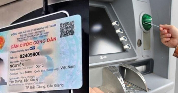 Rút tiền bằng thẻ ATM gắn chip tại cây ATM