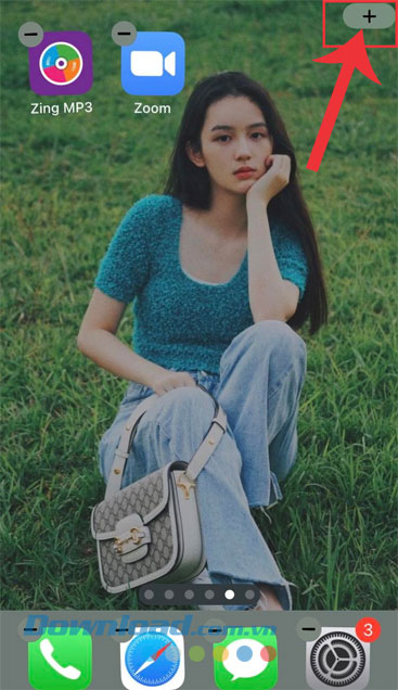 Chạm vào biểu tượng dấu "+"