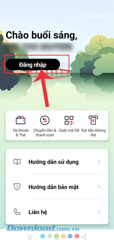 Đăng nhập tài khoản Techcombank