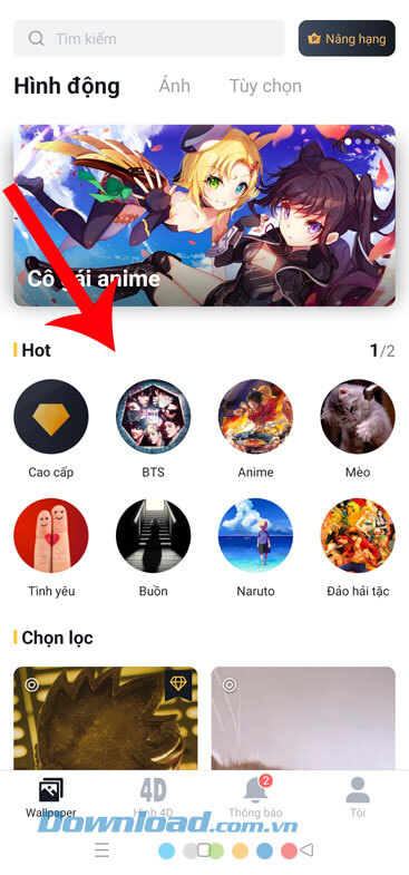 Chọn một video bất kỳ