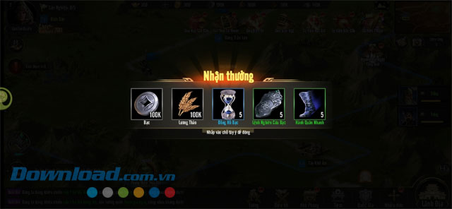 Phần thưởng nhập được