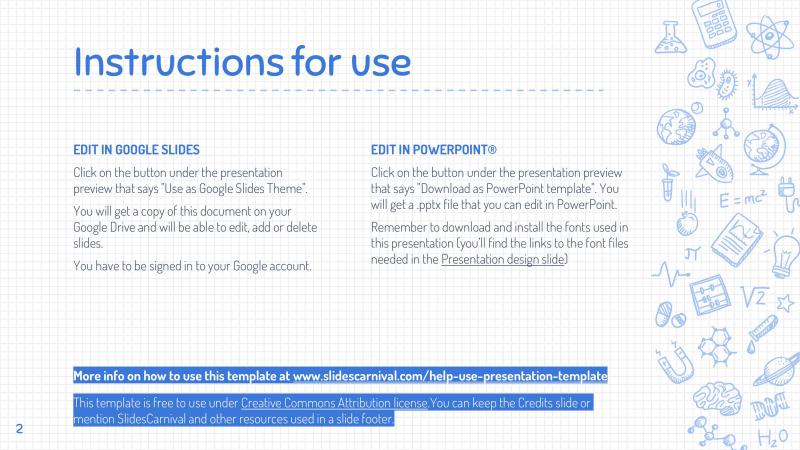 Science Drawings Presentation Template Slide 2