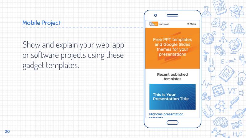Science Drawings Presentation Template Slide 20