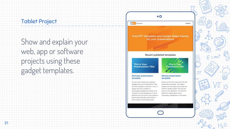 Science Drawings Presentation Template Slide 21