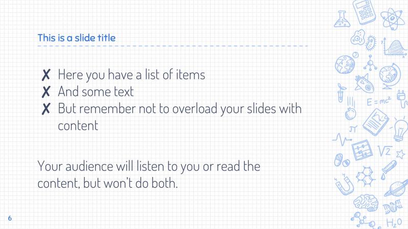 Science Drawings Presentation Template Slide 6