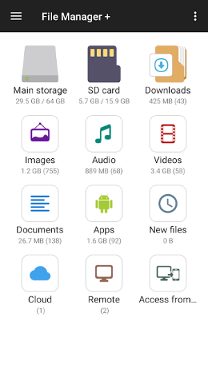 File Manage quản lý nhiều bộ nhớ lưu trữ khác nhau