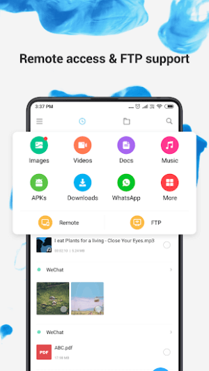 Hỗ trợ FTP và truy cập từ xa
