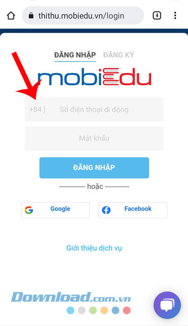 Đăng nhập tài khoản