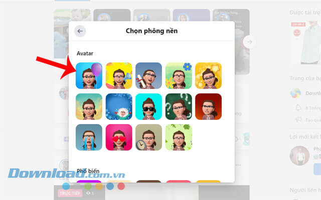 Chọn mẫu phông nền bài viết