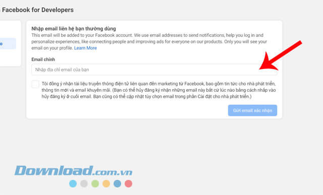 Nhập địa chỉ Email