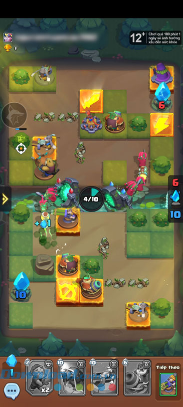 Bắt đầu vào trận chiến