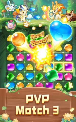 Little Legends Puzzle PVP là game match-3 đấu PvP thú vị