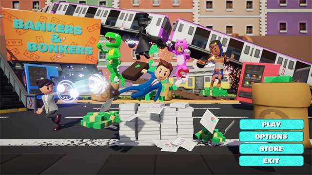 Bankers & Bonkers là game hành động nhiều người chơi theo nhóm