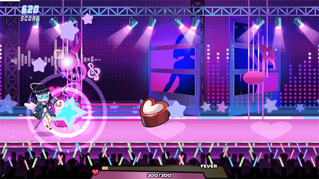 Game kết hợp lối chơi của game đi cảnh cổ điển và trò chơi âm nhạc hiện đại