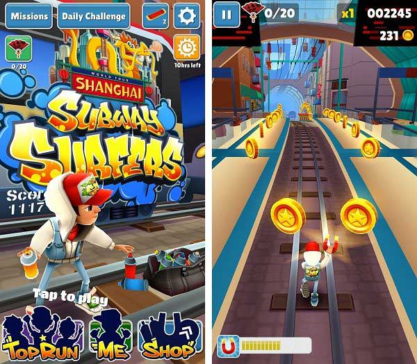  Subway Surfers là một trong những trò chơi chạy vô tận endless runner được yêu thích nhất