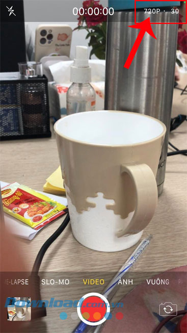 Quay video khi giảm dung lượng