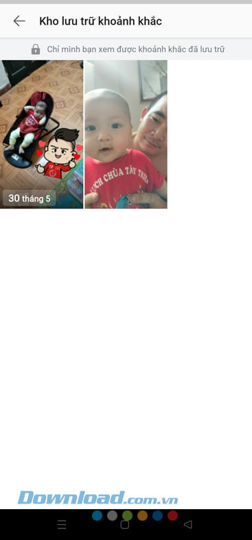 Toàn bộ khoảnh khắc trên Zalo