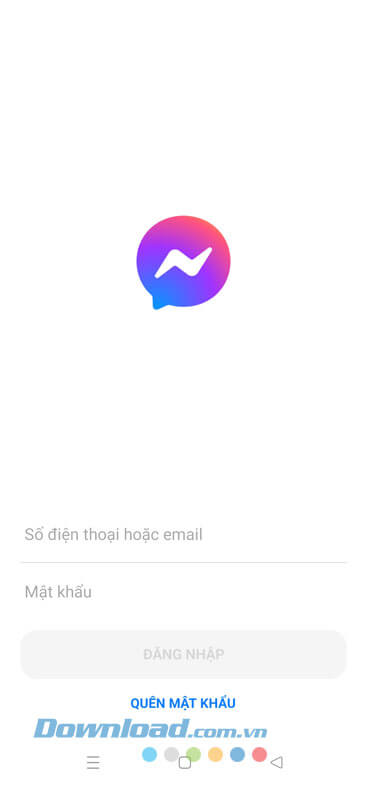 Đăng nhập lại tài khoản Messenger