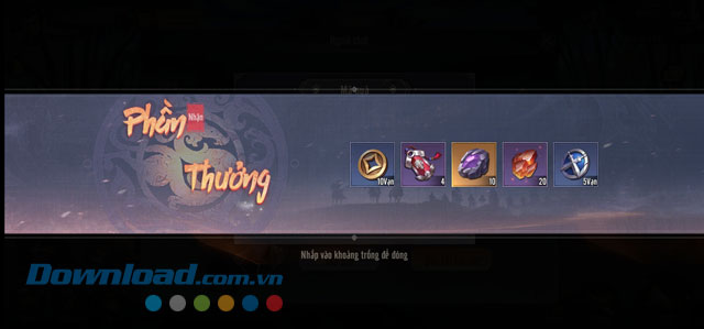 Phần thưởng mà mình nhận được