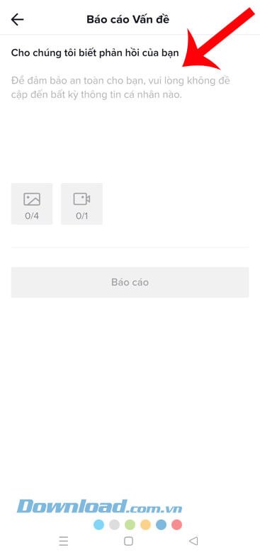 Viết nội dung phản hồi