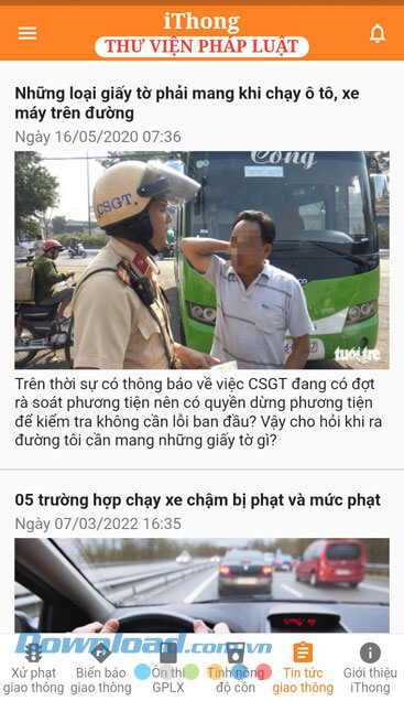 Xem tin tức giao thông