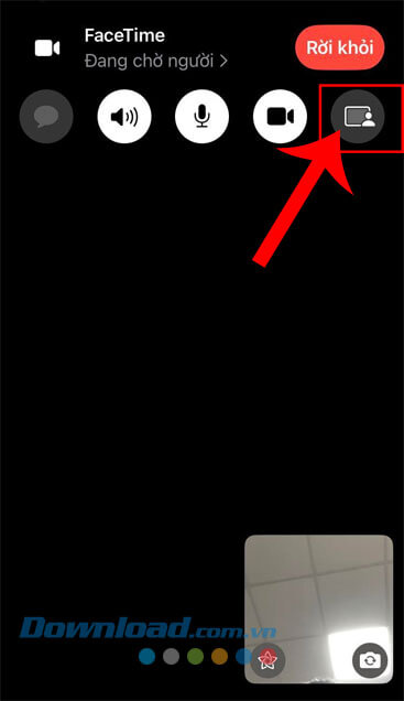 Nhấn vào biểu tượng SharePlay