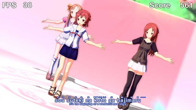 Game sự góp mặt của các nhân vật trong cuốn visual novel Time Leap Paradise