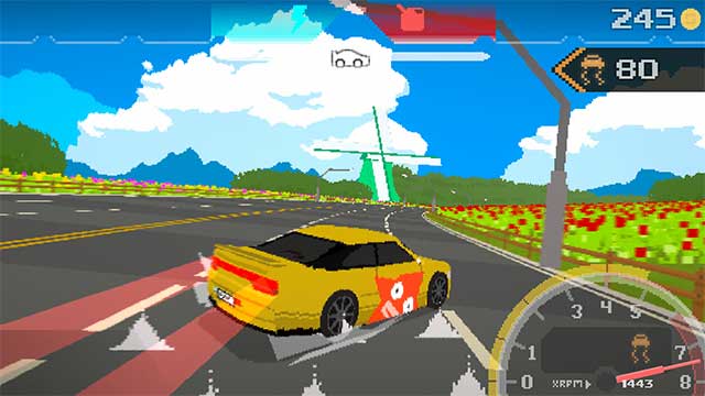 Neodori Forever là game đua xe cổ điển hấp dẫn với đồ họa Pixel 3D mới lạ 