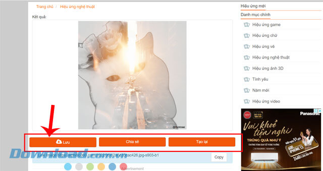 Click chuột vào nút Lưu