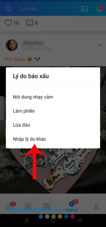 Chọn lý do