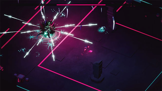 Game Bright Seeker sở hữu đồ họa hiện đại với tông màu neon rực rỡ