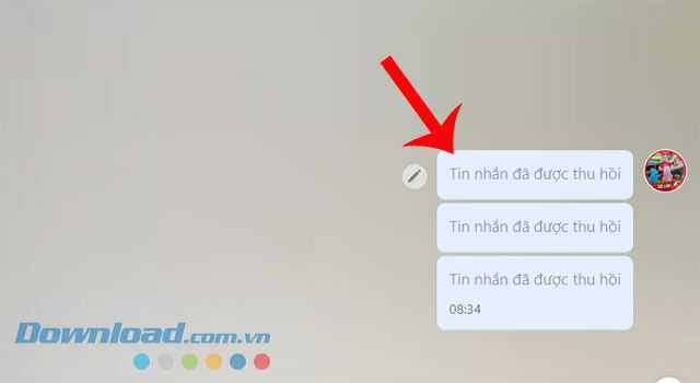 Tin nhắn đã được thu hồi tin nhắn