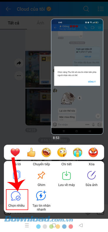Nhấn vào mục Chọn nhiều