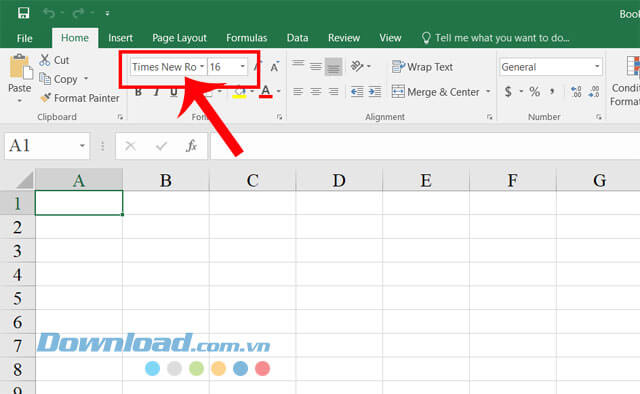 Thiết lập mặc định font chữ