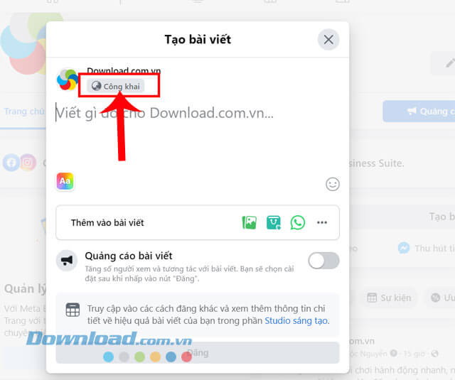 Nhấn vào mục Đối tượng han chế