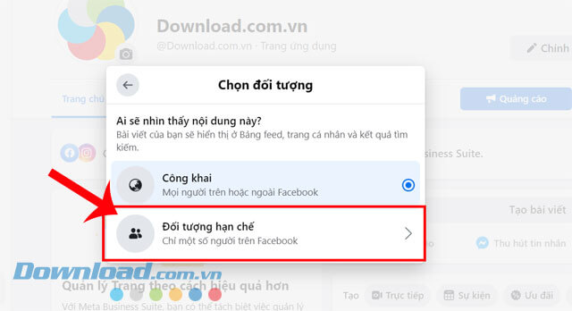 Chọn độ tuổi người xem