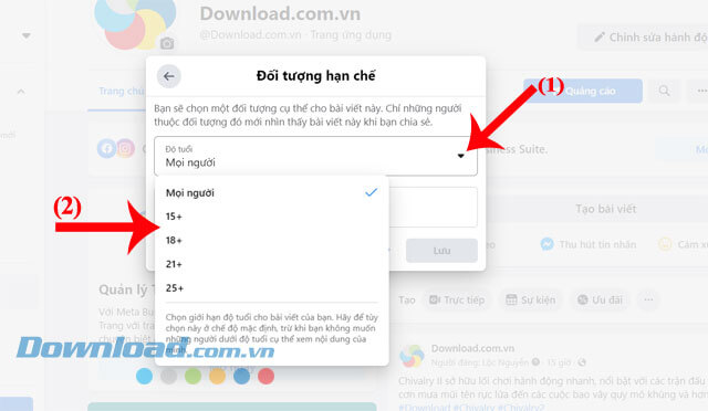 Nhập vị trí và khu vực
