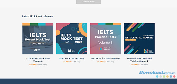 IELTS Online Tests cập nhật liên tục các bài kiểm tra IELTS mới nhất