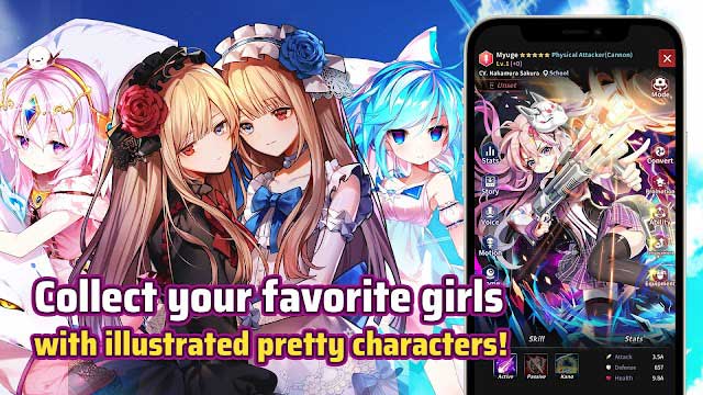 Thu thập những cô gái anime yêu thích để họ chiến đấu cho bạn