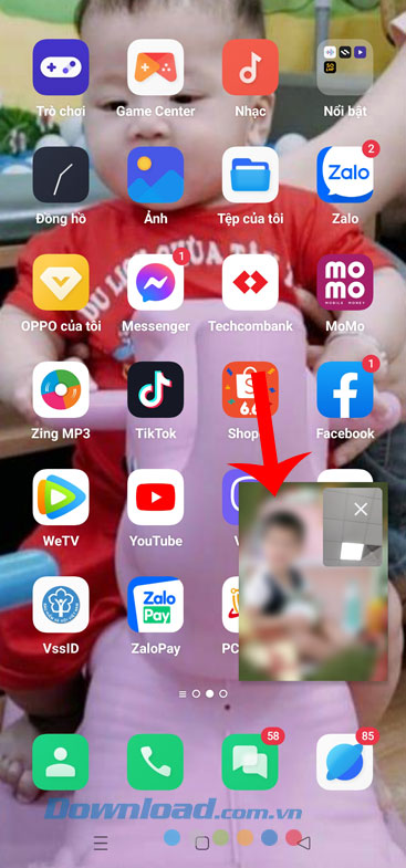 Thu nhỏ màn hình gọi video call