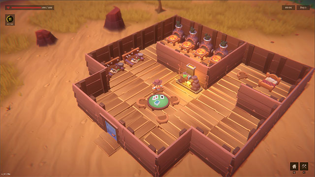 Xây dựng 1 cabin nhỏ để trú chân hoặc cả trang trại rộng lớn để sống cùng đồng đội