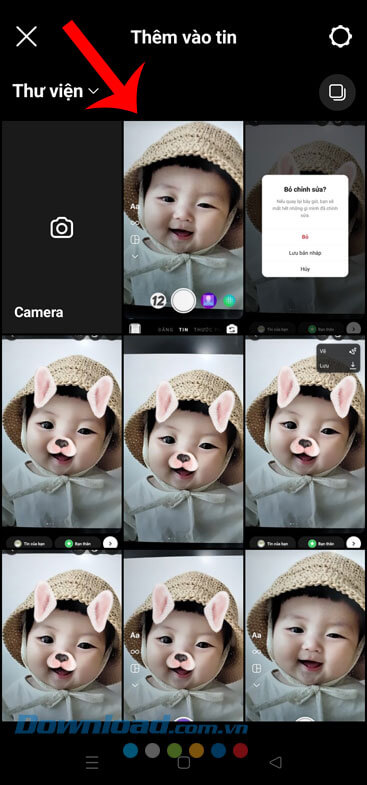 Chọn hình ảnh vừa mới tạo